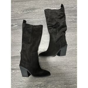Black Suede Women's Boots